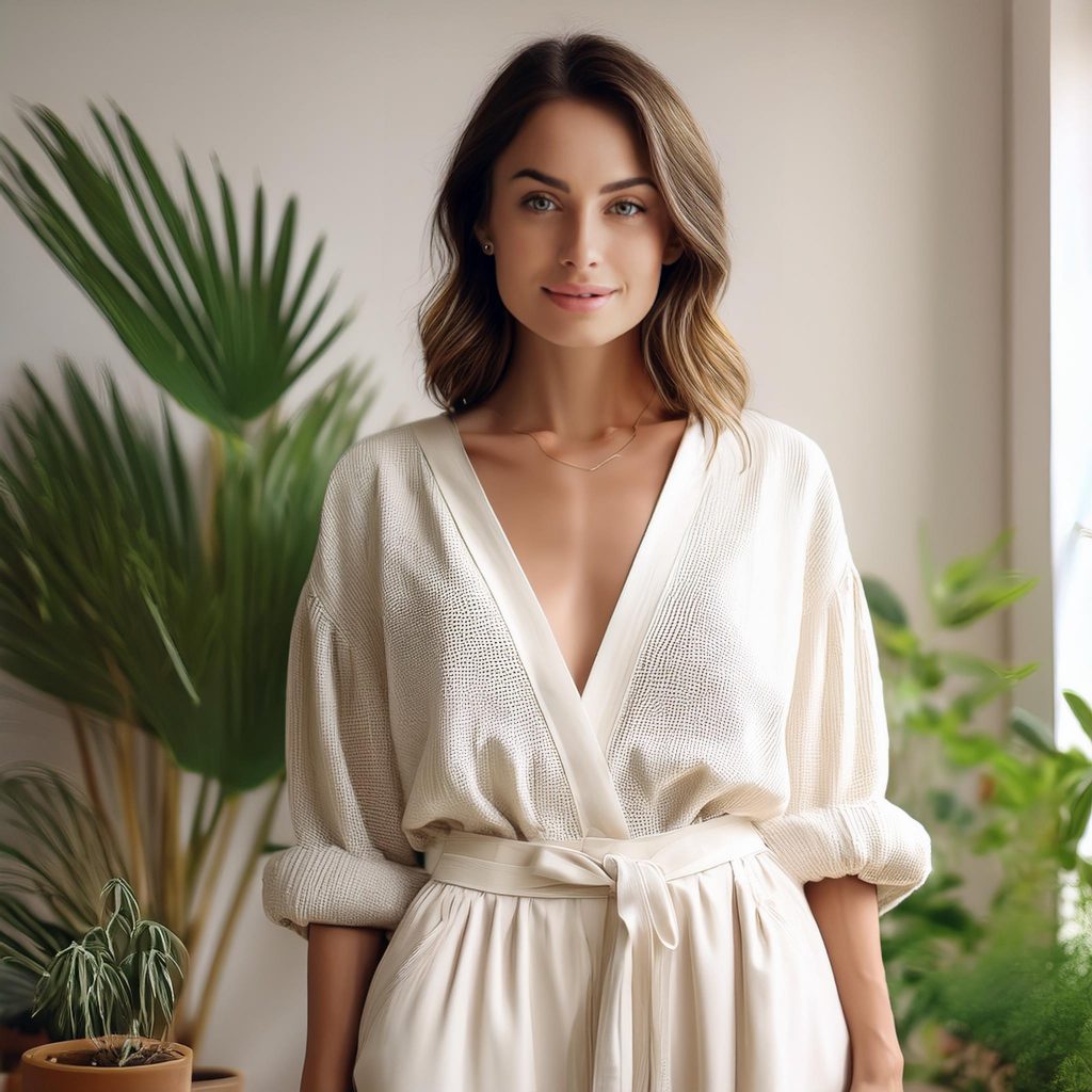 Mit Fairer Mode bekleidete Dame